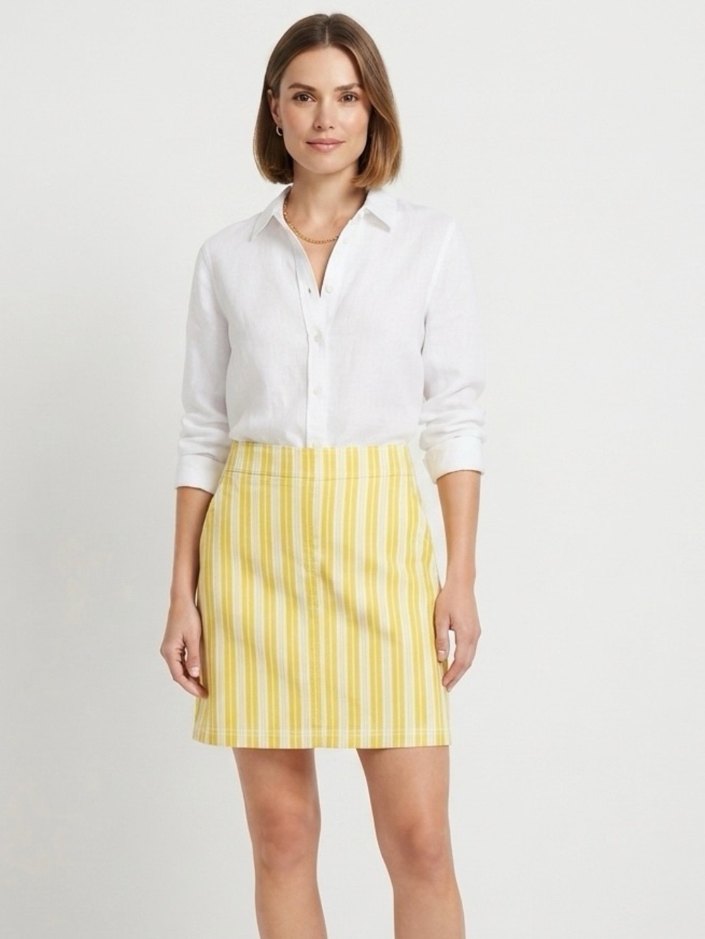 LOFT Sunny Striped Mini Skirt